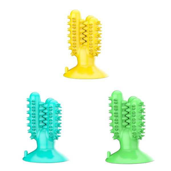 

3pieces puppy chew toys teeth cleaning toothbrush for aggressive chewers
