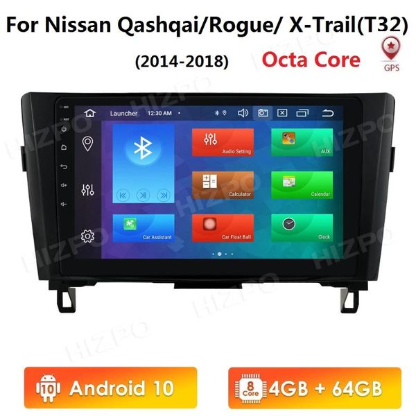 

android10 4g 64g carradio multimedia dvd video player navigation gps for x-trail xtrail t32 qashqai j11 t31 j10 2014-2020 car dvd