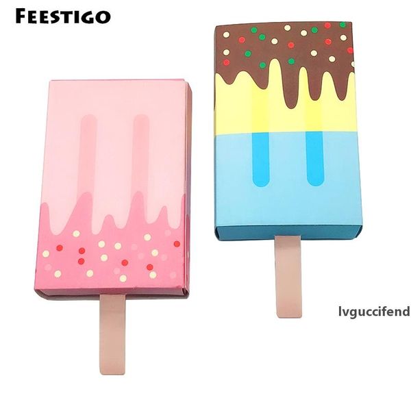 

feestigo 24 sets ice cream paper gift boxes candy cookie bags cartoon gift for guest kids baby shower birthday party decoration