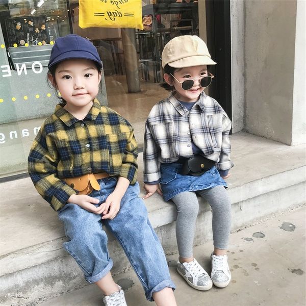 

88iom children's shirt men's tong chen shan tong chen shan jacket children's shirt and women's autumn 2020 sanding plaid, White;black
