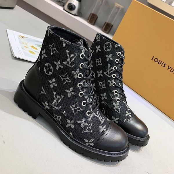 

2020 fashion boots womens casual shoes large size botas de mujer luxury women shoes fashion type leather bottes femmes with box lady booties