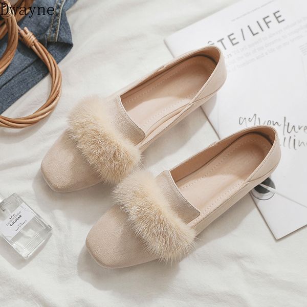 

2020 spring and autumn new square head fairy gentle flat bottom one foot two wearing a single shoes lok fu shoes women's, Black