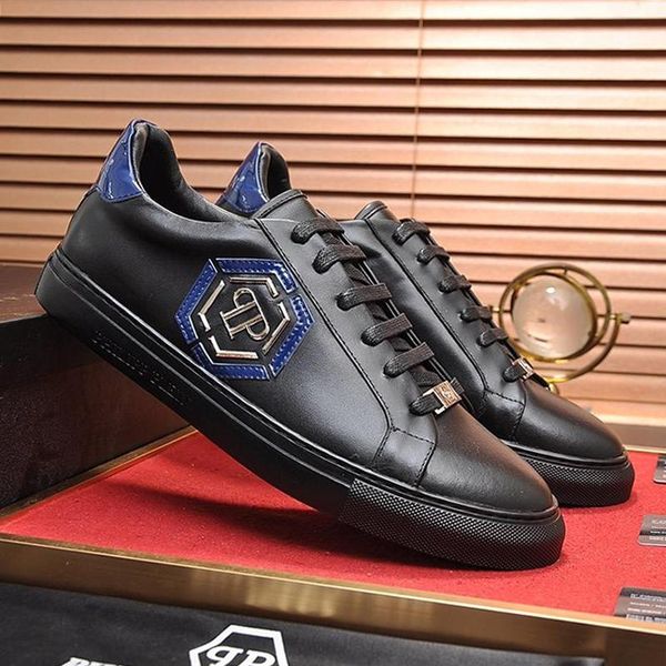 

men shoes casual fashion sneakers lo -sneakers hexagon men shoes casual design luxury chaussures pour hommes with origin box sale, Black
