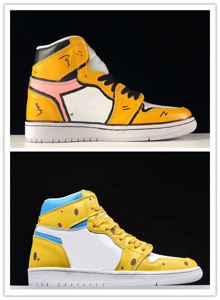

wholesale 2020 new discount yellow orange i 1s men women high basketball shoes outdoor trainers qaulitys size 5.5-12