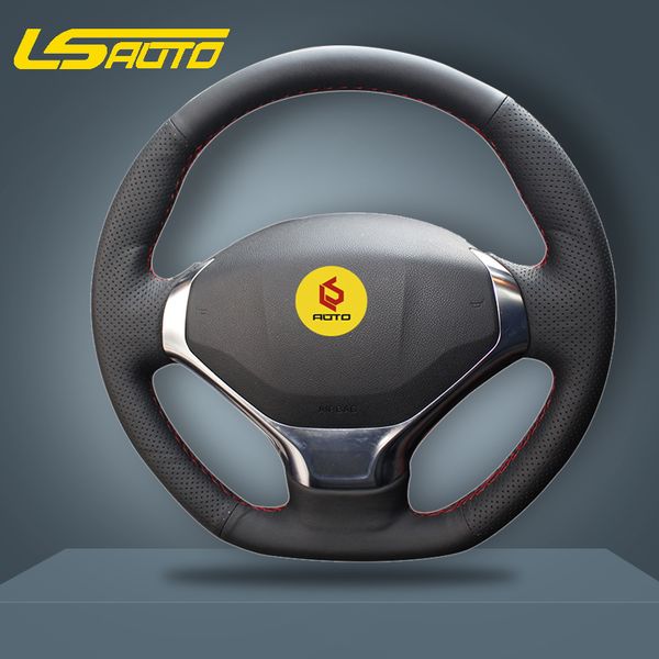 

braiding cover for steering wheel cover for 3008 2013-2020 funda volante leather steering wheel case