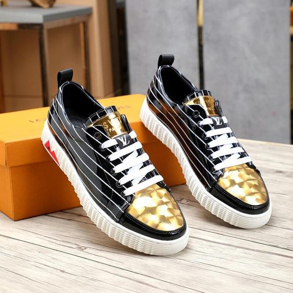 

2020v new limited edition luxury design mens printing fashion sneakers wild breathable mens casual shoes mens party shoes size: 38-451, Black