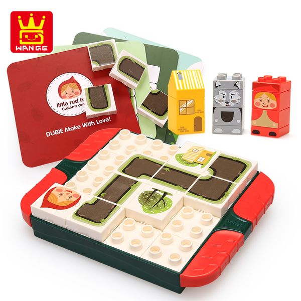 

puzzle toy fairy tale little red riding hood series big particle toy 2020 gift for children