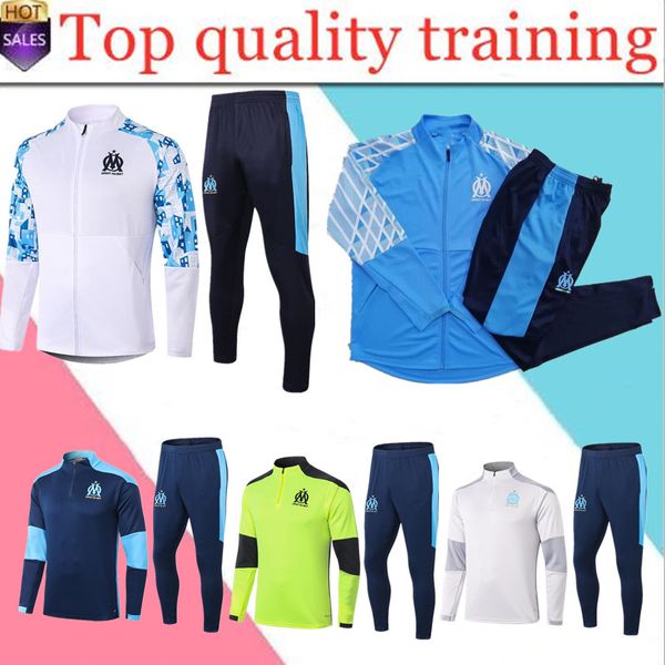 

new 2020 2021 marseille tracksuit soccer jacket maillot de foot 20 2021 marseille soccer jacket maillot de foot benedetto payet thauvin om, Black