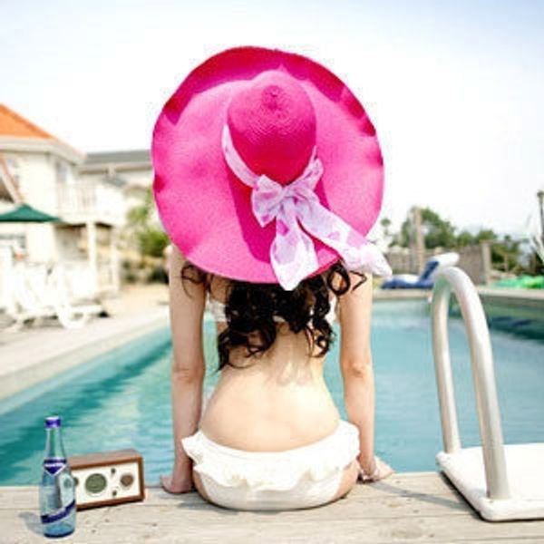 

barna hawaiian style beach large eaves straw sun sunscreen straw hat foldable sun hat, Blue;gray