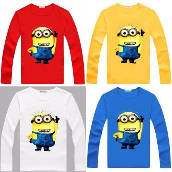 

Boys Minions T-shirt long sleeve Despicable Me kids tops children autumn clothes