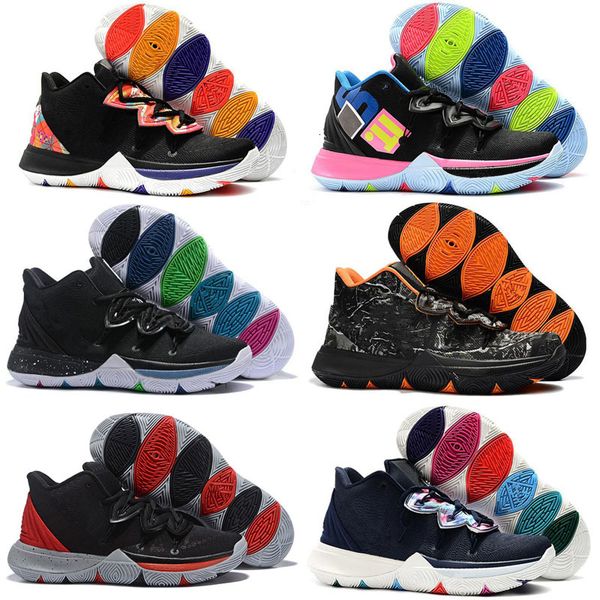 

2020 новые мальчиков детские тренажеры кирие v талисманы спортивная обувь продажа ирвинг 5 баскетбол 5s обувь молодежные девушки женщины кро, Black