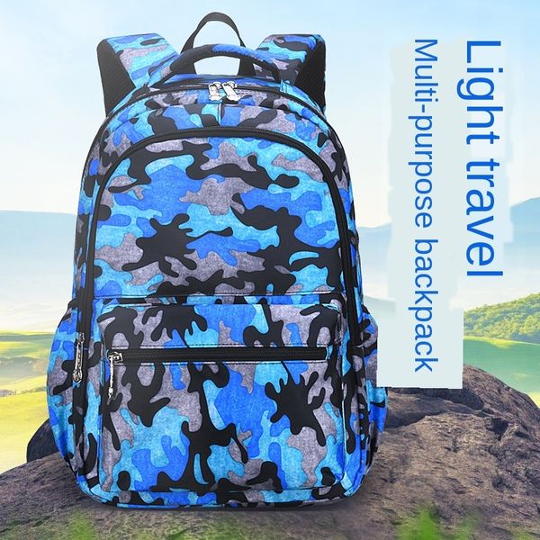 

sesame baby new camouflage bag backpack large capacity water-proof breathable backpack for primary and secondary school students