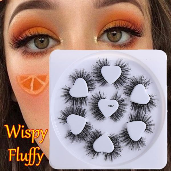 

7pairs 3d mink hair false eyelashes natural long eye lashes wispy makeup extension tools mink eyelashes eyes lash cilios