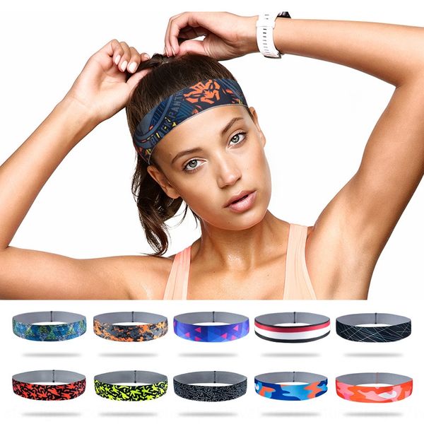 

pdd83 fitness head sports sweat-absorbing running sweat-guiding scarfheadscarfheadscarf headgear hair anti-sweat belt fitness headband spor, Yellow;black