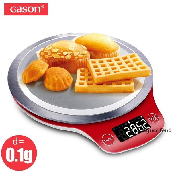 

gason c4 lcd kitchen scale digital gram metal electronic accurate balance mini cooking food measure tools pallet food 5000g t200326