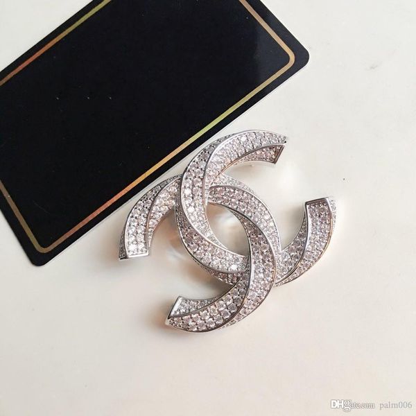 

new product brooch with diamond brooch brooch for woman wild fashion accessories supply, Gray