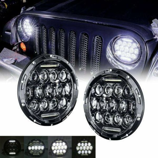

1 pair 7 inch 75w led headlight dc12v for car auto