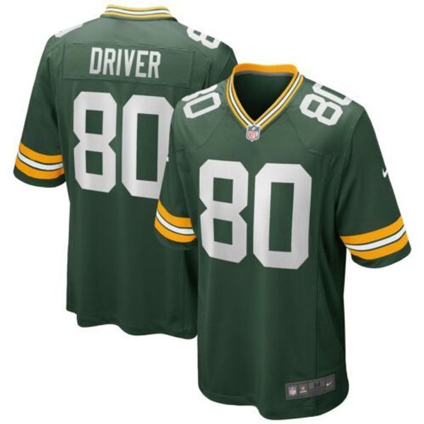 

donald driver #80 men's retired xs-5xl stitched football jerseys, Gray