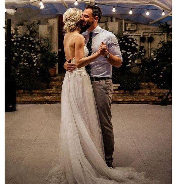 

popular blackless wedding dress white v-neck long travel pgraphy wedding dress, Black