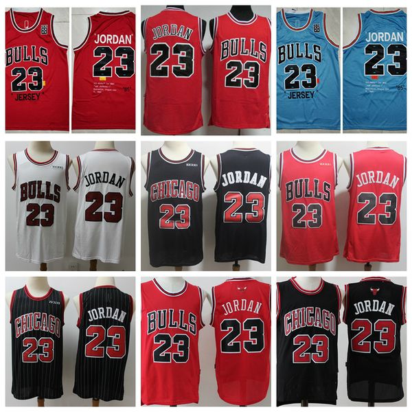 

2020 mens chicago bulls jersey 23 michael jd statement swingman basketball jersey authentic stitched 23 michael jd retro mesh jersey, Black;red