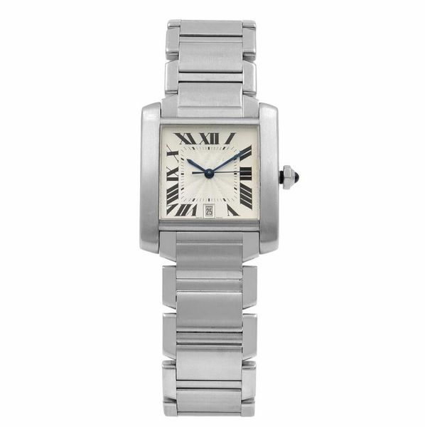 

francaise steel silver dial automatic ladys watch 31mm, Slivery;brown