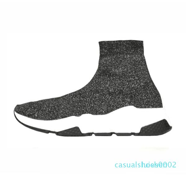 

high speed trainer mens womens sock shoes grey eye royal mens women fashion luxury designer sneakers casual shoes c02, Black