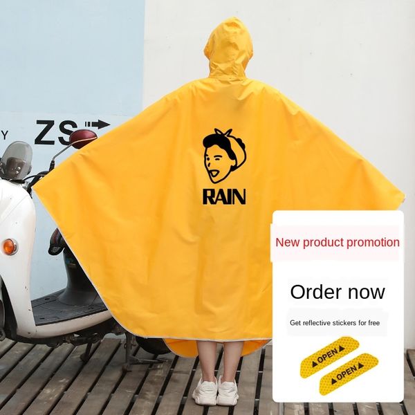 

wvgal yellow lady single vehicle battery electric vehicle small electric car special raincoat battery car cute cartoon korean riding artifac, Red;brown