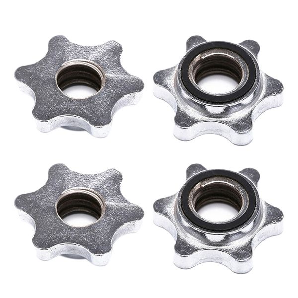 

4pcs 25mm dumbbell rod nut,spinlock collars for plating barbell dumbbell weight lifting accessories