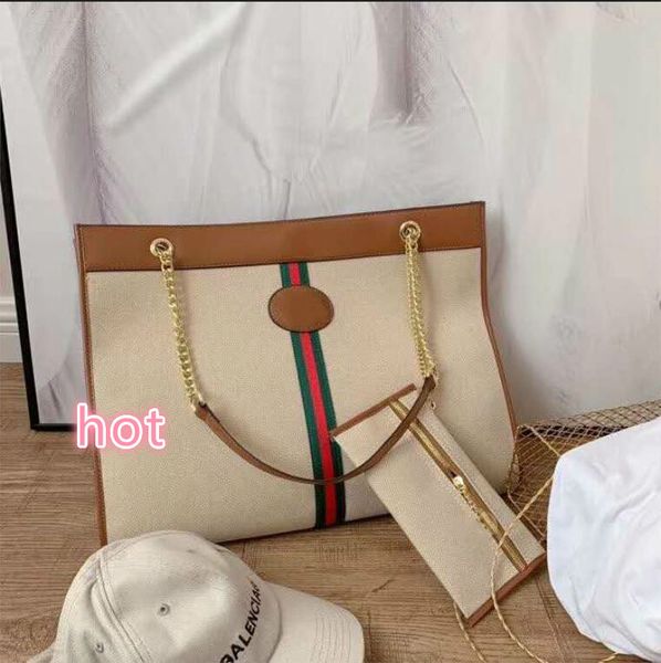 

20s women handbags large capacity composite bag new fashion lady shipping travel bags temperament chain hand bag