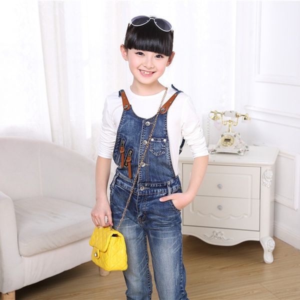 

2020 girl student casual denim belt korean slim panty pants crawler girl children's clothing children's pants, Blue