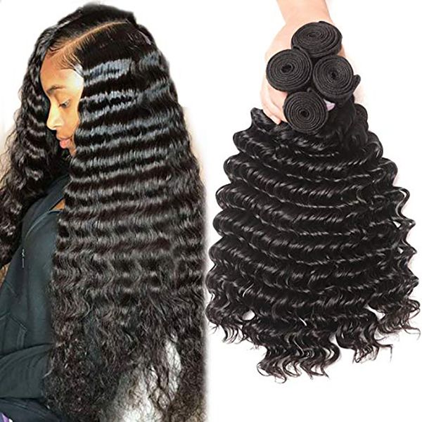

malaysian curly human hair bundles natural color 8"-26" ali julia remy human hair weave extensions 1/3/4 pcs curly hair bundles, Black
