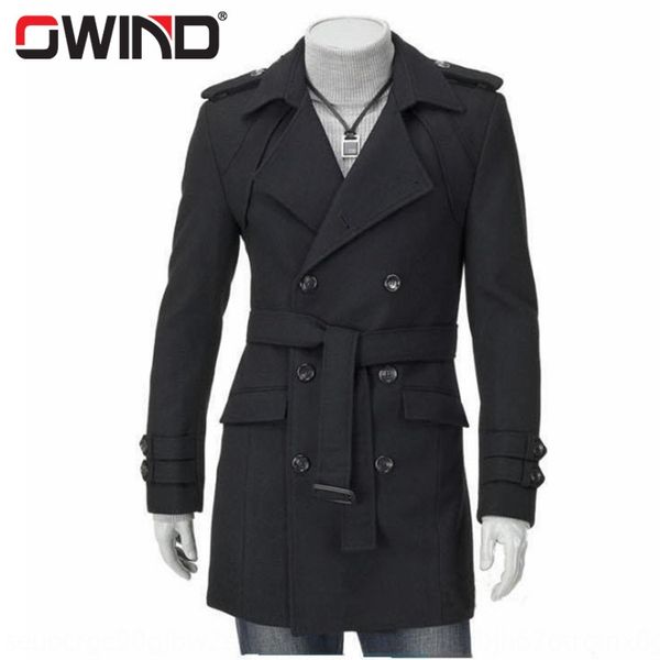

wool coat outerwear aw16 fashion duster men's woolen coat length men's, Tan;black