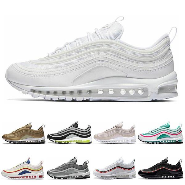 

triple white balck mens womens running shoes iredescent metallic gold south beach sliver bullet japan women sports sneakers 36-45