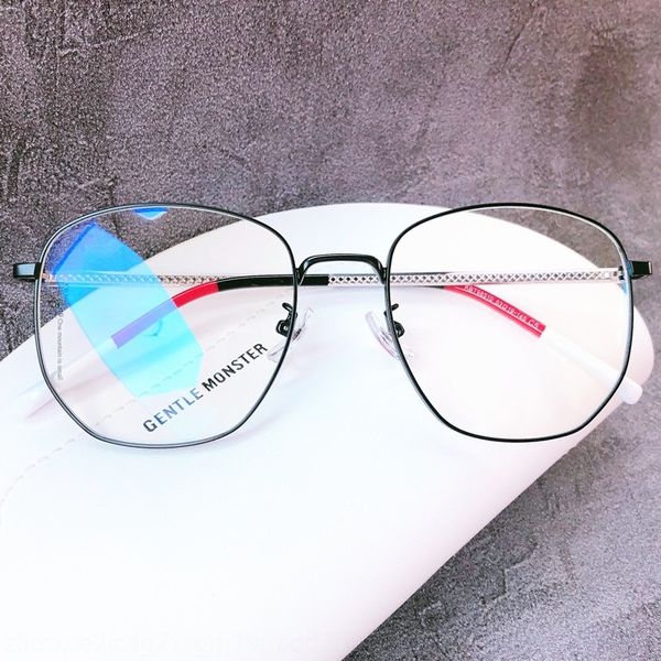 

ultra light myopia frame color plug leg metal glasses frame myopia glasses women 98510, Silver