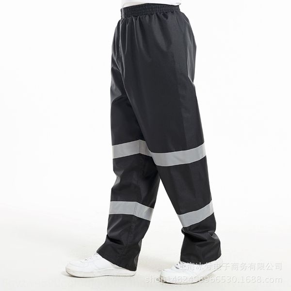 

t21a8 double-layer wear-resistant cycling waterproof bicycle oxford cloth single pants fishing waterproof rain pants men's and women&#0