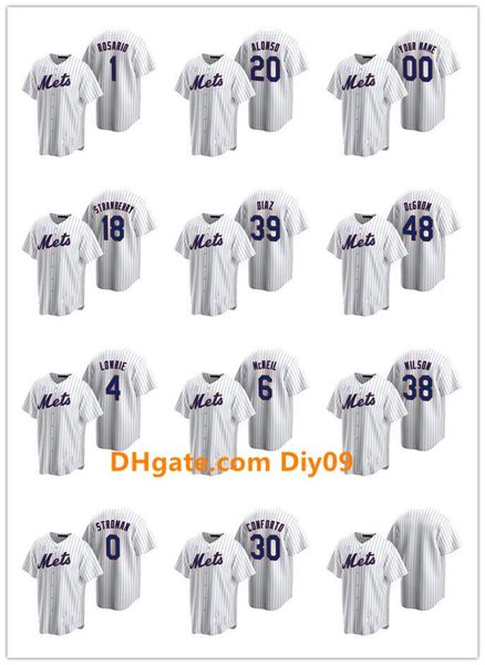 

new york mets men women youth 48 jacob degrom 18 darryl strawberry 34 noah syndergaard home baseball jersey, Black