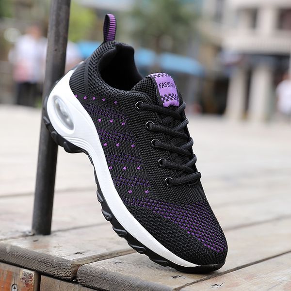 

2020 new women's shoes plaza dance exercise wear casual shoes, Black