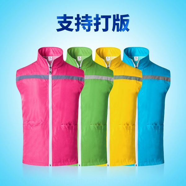 

reflective waistcoat volunteer safety advertising shirt reflective sanitation work work clothes vest vest clothes waistcoat, Black;white