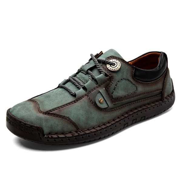 

new fashion casual leather shoes men flats comfortable moccasins handmade men shoes loafers zapatos de hombre plus size, Black