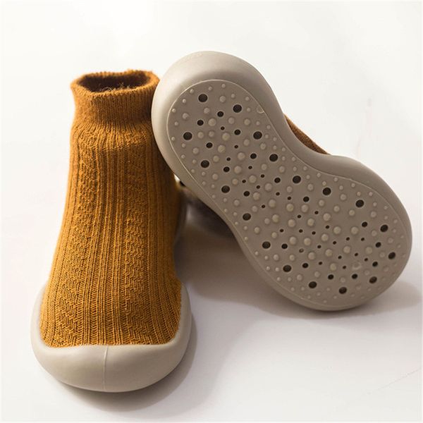 

first walkers baby shoes with rubber sole girl floor non-slip cartoon toddler socks