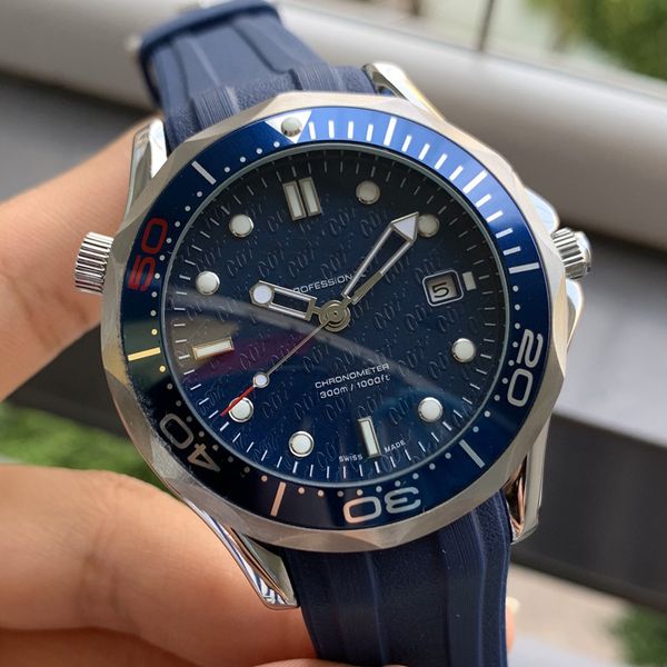 

new mens mechanical 2813 automatic movement stainless steel watch 007 men's men watches fashion wristwatches, Slivery;brown