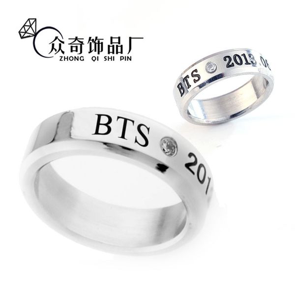 

коррозии нержавеющих ювелирных бпс пуленепробиваемого молодежной группы ластик инкрустированных бриллианты титан стального кольцо звезда окр, Silver