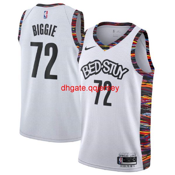 

men's #72 biggie 2019-20 whitejersey, Gray