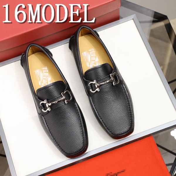 

20ss 2020 sumeer loafers new style luxurious men's breathable patent leather shoes comfortable slip-on loafers shoes men plus size 38-4, Black