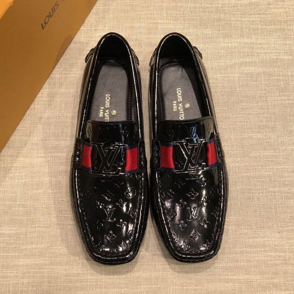 

2020r new high-end men's business daily casual shoes leather shoes soft peas shoes british fashion wild lazy shoes, size: 38-45