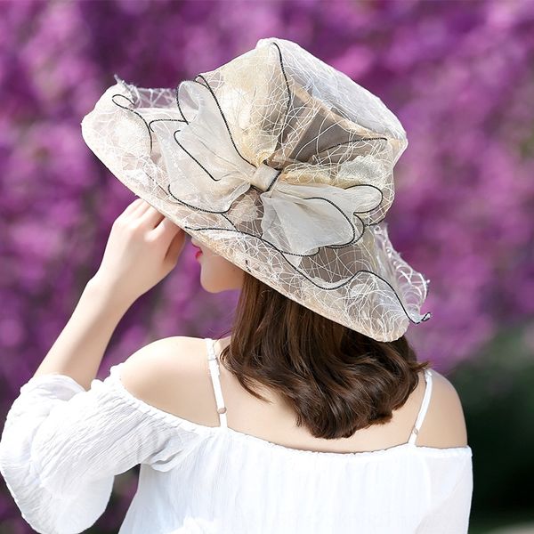 

ougen yarn ougen yarn folding folding bird's nest beach brim sun hat light sun hat foldable bird's nest, Blue;gray