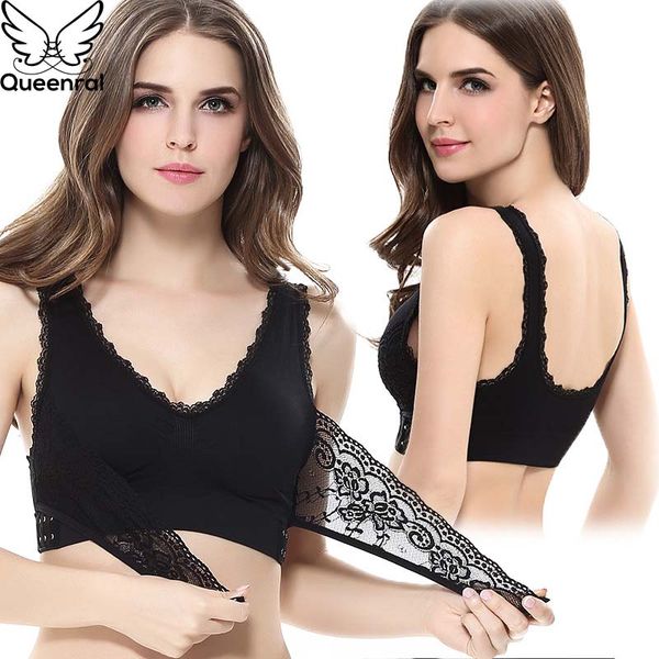 

queenral lace бюстгальтер sexy бюстгальтеры для женщин провода free push up бюстгальтера спорт femme бесшовное белье женщины bralette, Red;black