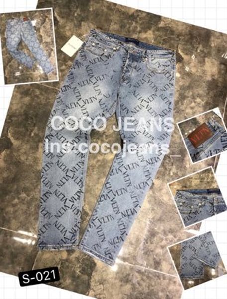 

mens jeans distressed motorcycle biker jeans rock skinny slim ripped hole stripe fashionable snake embroidery denim pants ~~g3#, Blue