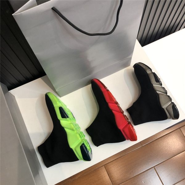 

новая воздушной подушка кристалла старых носков обувь высокого качество женщина menslip-на повседневной обуви пара кроссовок с коробкой 35-4, Black