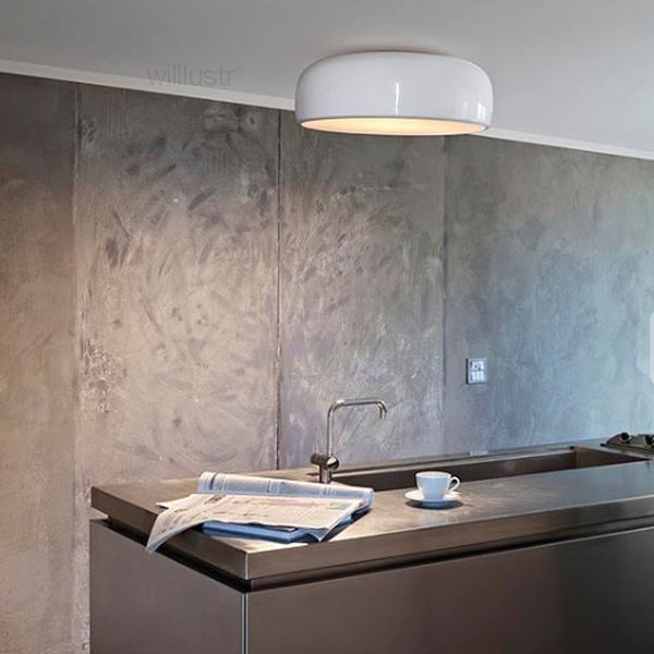 

willlustr aluminum ceiling light design lighting dinning living room bedroom l bar restaurant office lamp pan 35cm 48cm 60cm white black